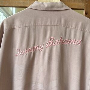 Tommy Bahama Cigar Club Embroidered Camp Shirt Size L